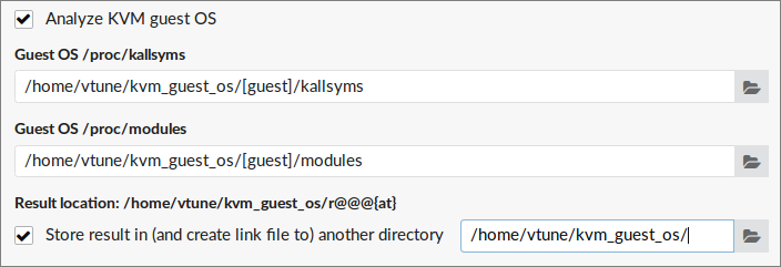 KVM ゲストを解析する OS オプション