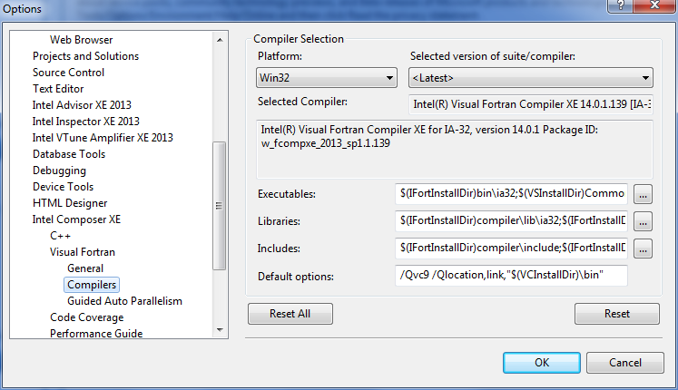 intel visual fortran composer xe 2011