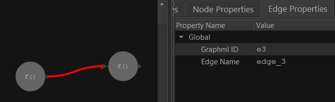 エッジのプロパティーを表示