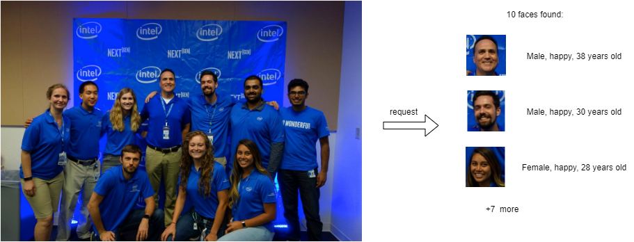 マルチフェイス分析グラフ